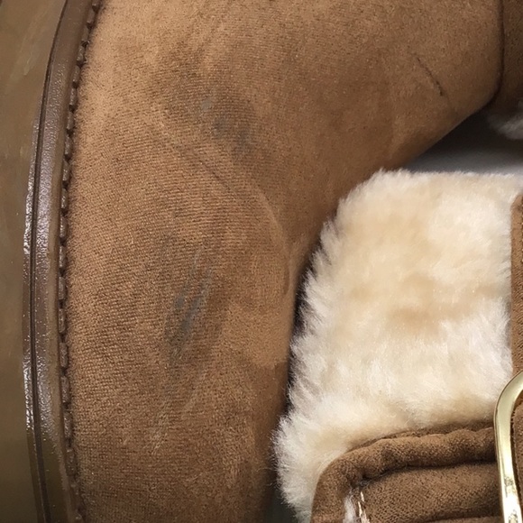 G By Guess Brown Faux Fur Ankle Boot - Picture 6 of 10
